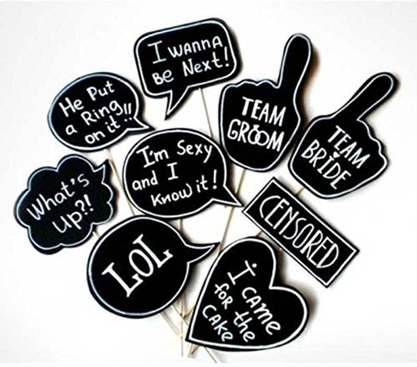 Party Propz Wedding Photobooth Props Photo Booth Board Price In