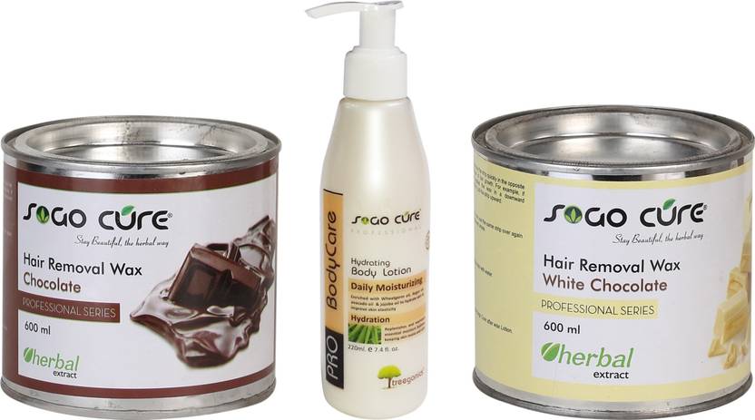 Sogo Cure Brown White Chocolate Hair Removal Hot Body Wax With