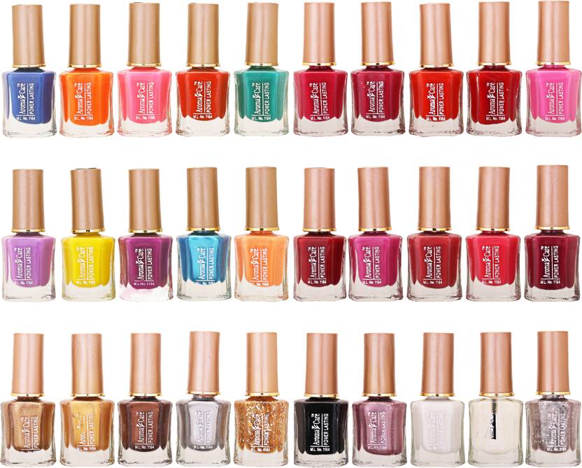 AROMA CARE Wholesale Market Rate Nail Polish Color Lacquer Set Of 30