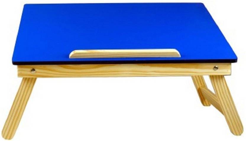 Tablemate Multipurpose Wooden Bedmate Folding Kids Home Office Blue Desk Wood Portable Laptop Table