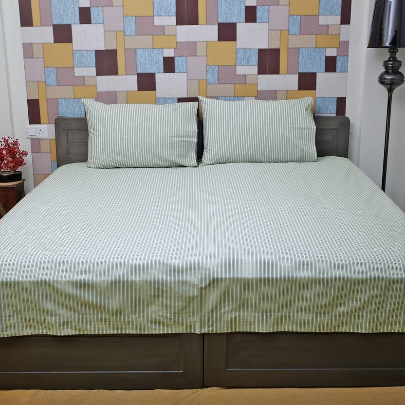 Just Linen 300 TC Cotton Double Self Design Bedsheet Buy Just Linen