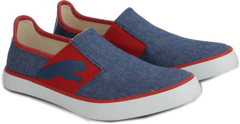 puma red casual shoes