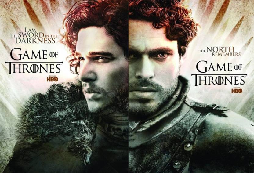 Wall Poster Tv Show Game Of Thrones Jon Snow Kit Harington Robb