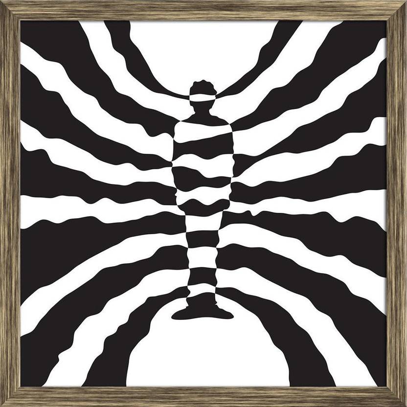 Artzfolio Psychedelic Man Framed Wall Art Painting Print Canvas Framed Wall Art Painting Print Canvas