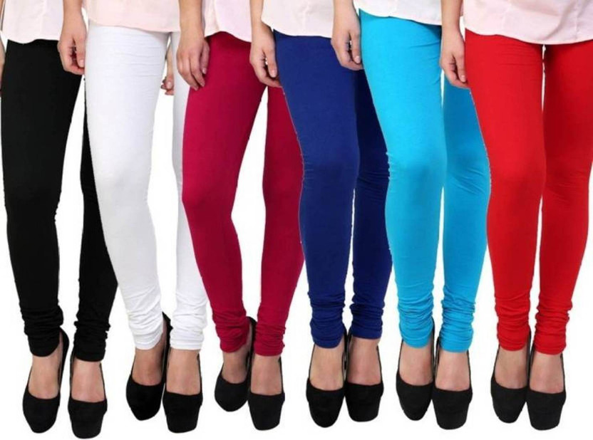 PI World Churidar  Ethnic Wear Legging(Multicolor, Solid)