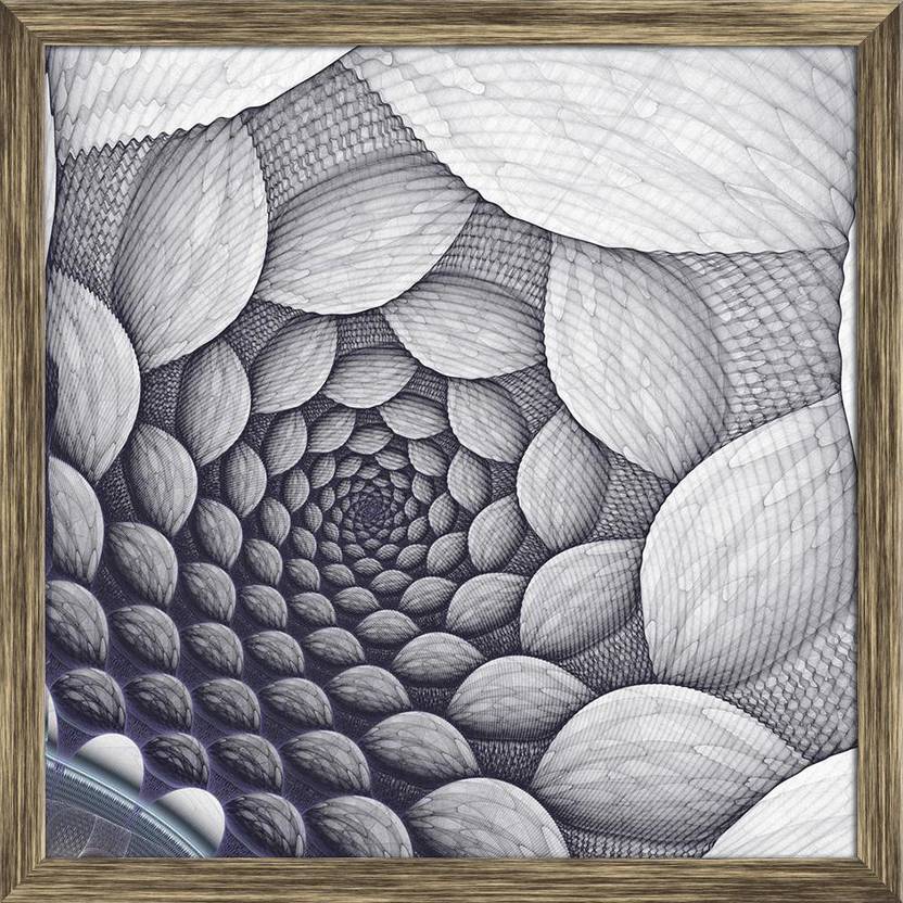 Artzfolio Abstract Digital Fractal Art Framed Wall Art