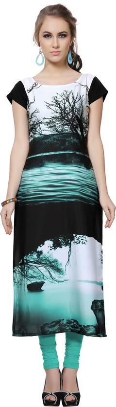 Ziyaa Self Design Women's Straight Kurta