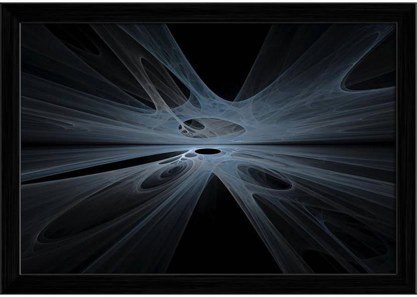 Artzfolio Horizontal Abstract Fractal Art Framed Wall Art
