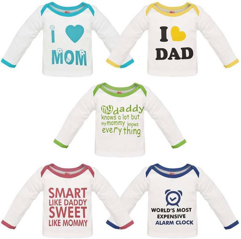 Orange And Orchid Boys Girls Printed Cotton T Shirt Price In India