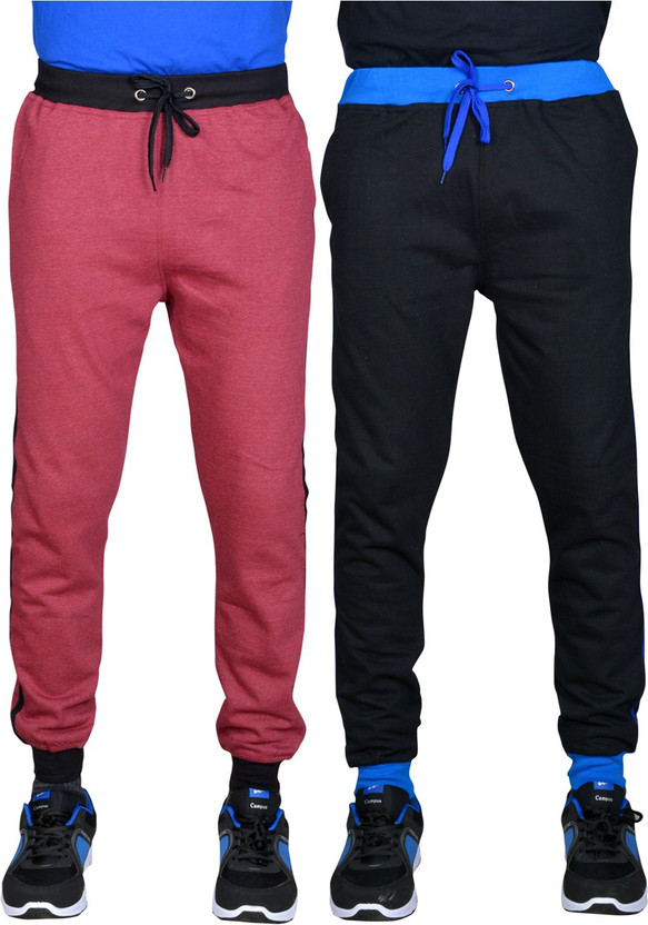 black pink track pants