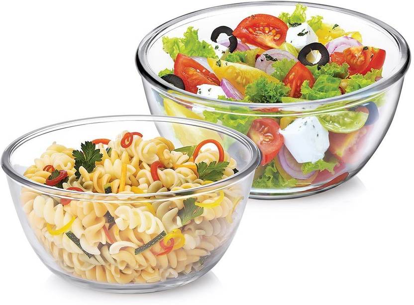 Treo Microwave Safe Mixing Bowl Combo Of 2 Borosilicate Gl Treo Microwave Safe Mixing Bowl Combo Of 2 Borosilicate Gl Set