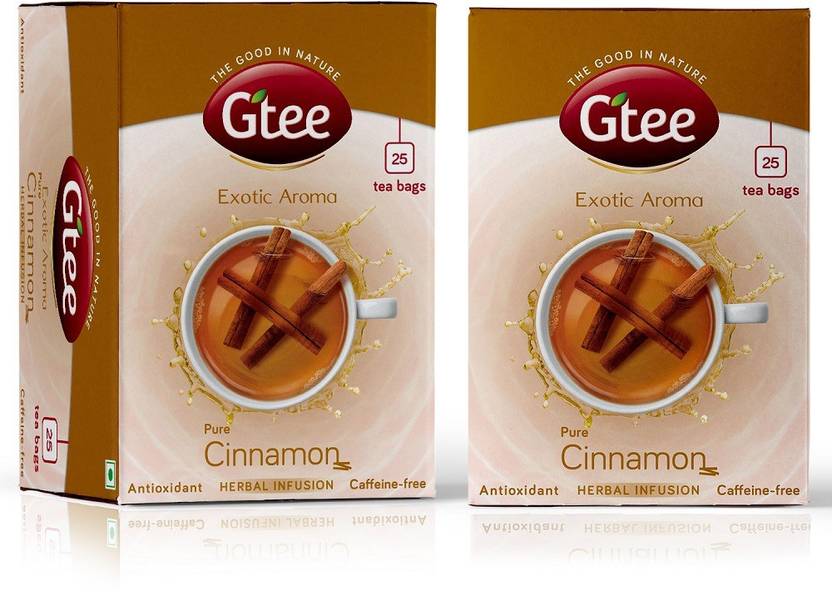 Gtee Cinnamon Tea Bags 25 X 2 Packs Herbal Infusion