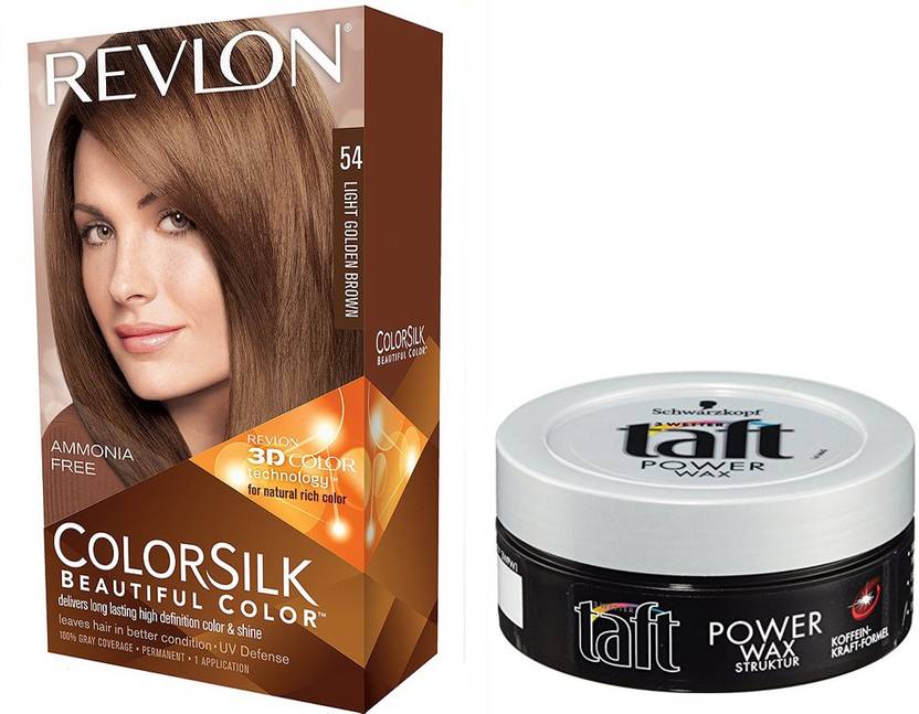 Revlon Light Golden Brown Hair Colour With Schwarzkopf Taft Wax