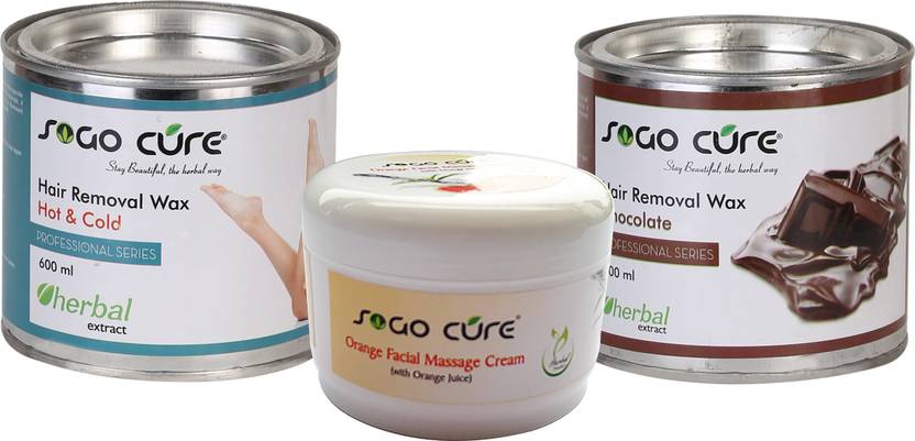 Sogo Cure Brown Chocolate Plain Hair Removal Hot Body Wax And