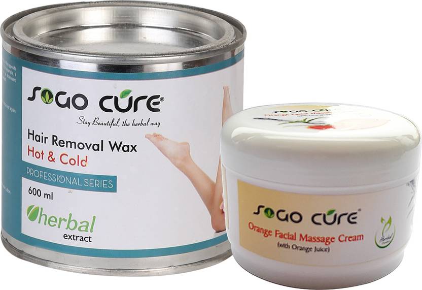 Sogo Cure Plain Hair Removal Hot Body Wax And Orange Facial