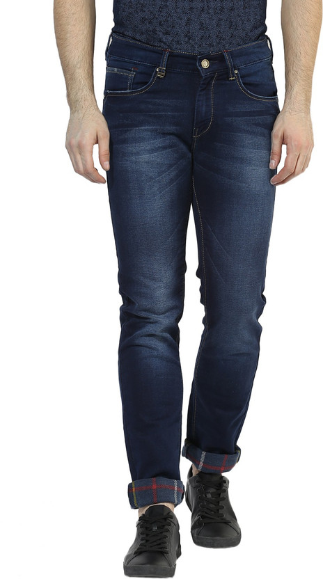 TURTLE Slim Men Dark Blue Jeans - Buy 