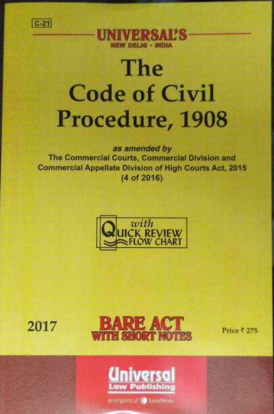 Universal Code Of Civil Procedure Bare Act Buy Universal Code Of Civil 
