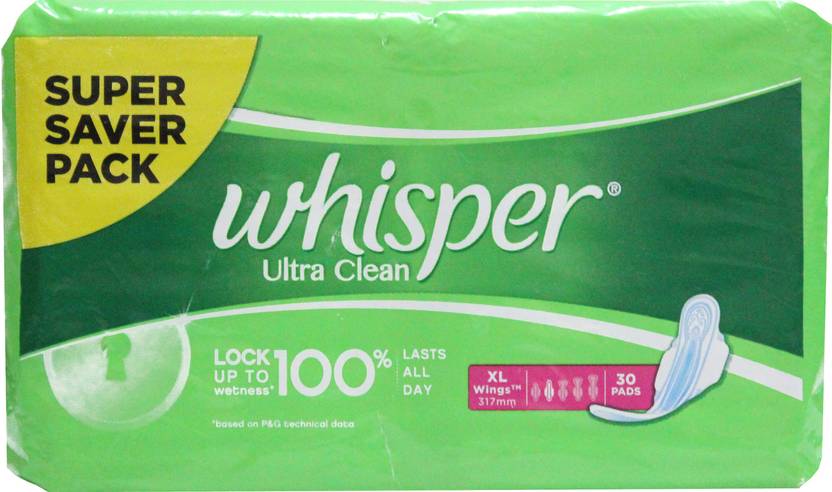 whisper ultra clean super saver pack sanitary pad buy women