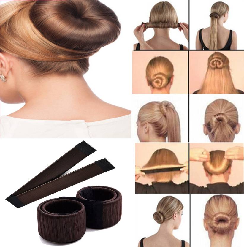 Acutas Hair Styling Donut Bun Maker Former Foam French Twist Magic