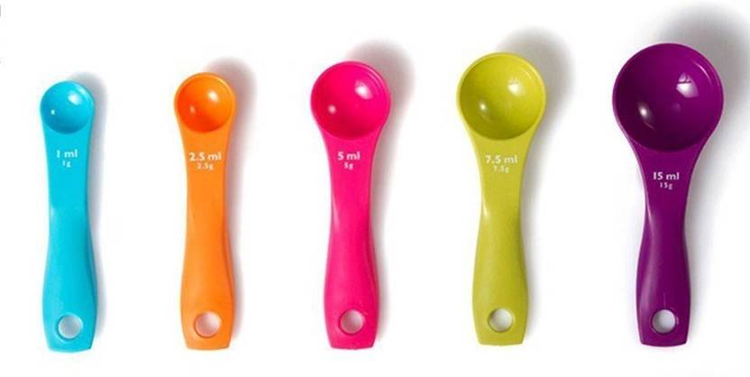 Istore 5 Pieces Multicolor Measuring Spoons With Teaspoons