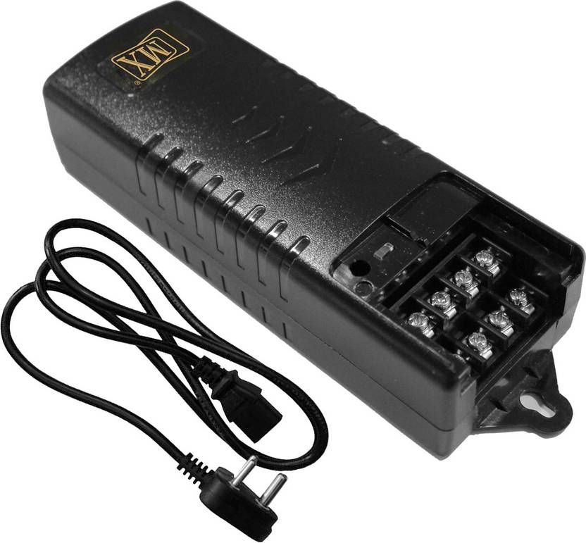 MX CCTV Camera Power supply With Cord Input 220 Volts AC to Output 12