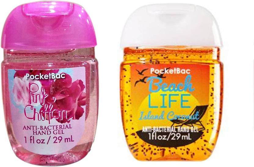 Bath Body Works Set Of 2 Pink Chiffon Beach Life Island
