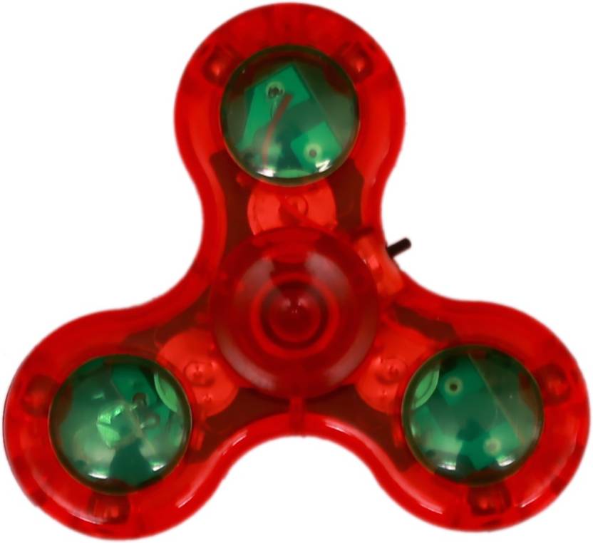 Montez Red LED Light Fidget Hand Spinner Toy