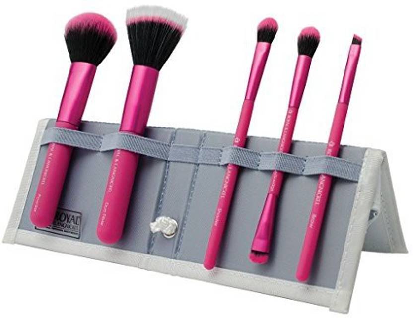 Royal Langnickel Moda Perfect Mineral Makeup Brush Flip Kit Pink