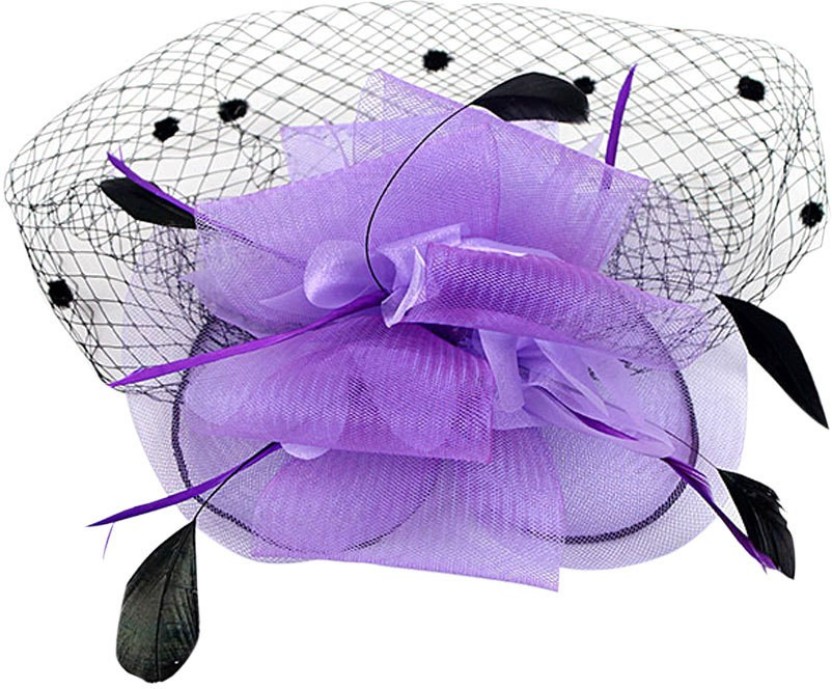 And Proms Weddings Purple Feather Fascinator for Races