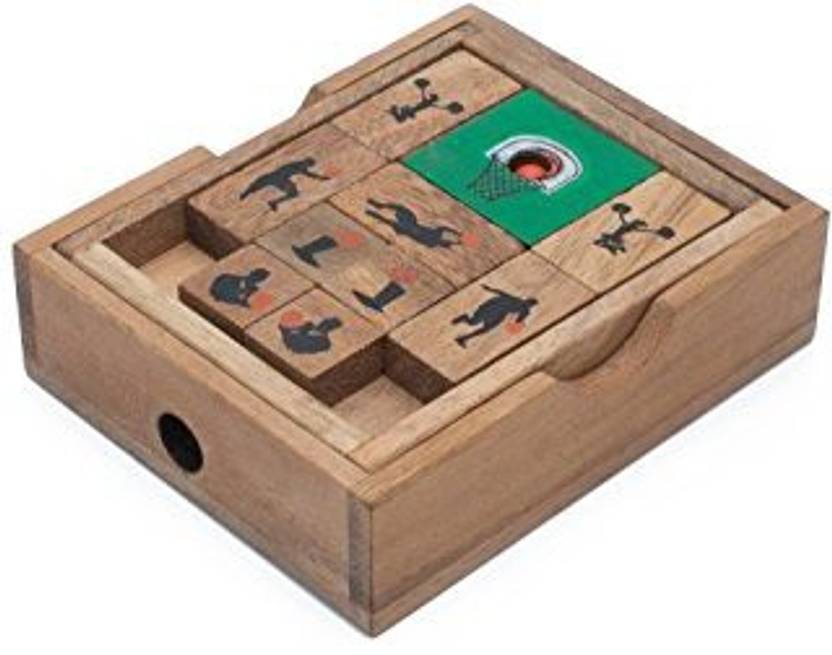 RATREE SHOP Handmade Basketball Game Klotski Sliding Puzzle Handmade