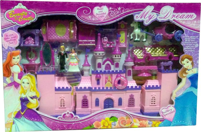 Techhark Battery Operated My Dream Beauty Castle Play Set Music And Beautiful Lights