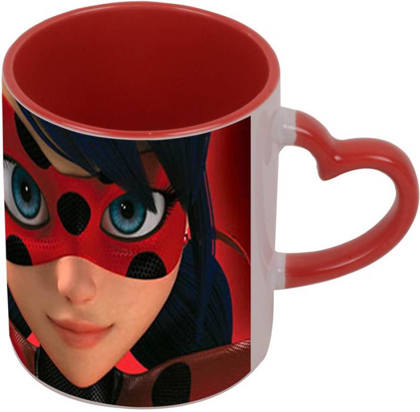 Arkist Miraculous Tales Of Ladybug Cat Noir 2 Red Ceramic Coffee Mug 