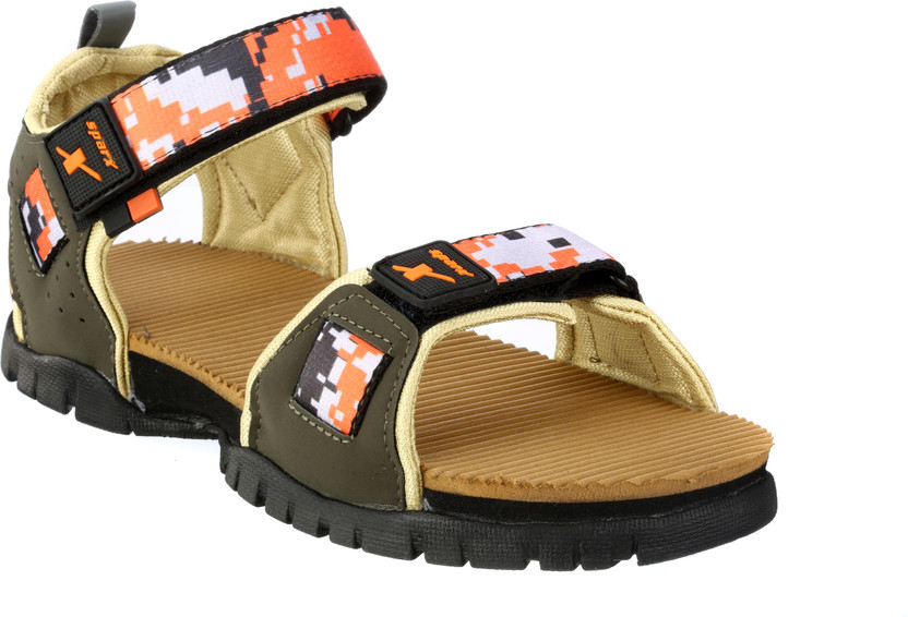 SS-210 Olive Orange Floater Sandals Men 