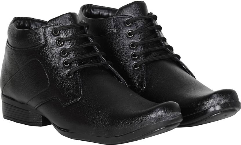 Knot n Lace OfficeWear Lace Up For Men (Black)