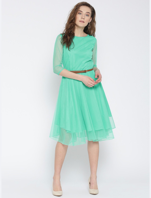 flipkart fit and flare dress