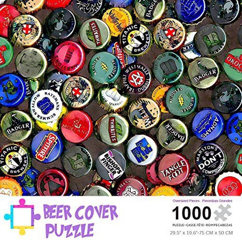 joonem vintage bottle caps collage large jigsaw puzzle for adults