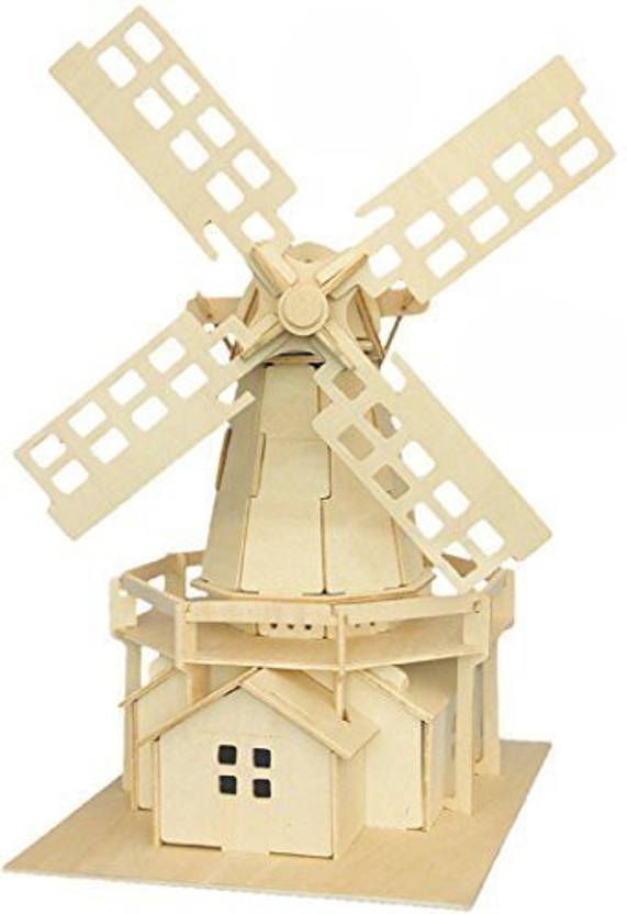 Smilelove Holland Windmill Jigsaw Puzzle For Kids 3d Wooden Smilelove Holland Windmill Jigsaw Puzzle For Kids 3d Wooden Diy Woodcraft Model Kit Toys 1 Pieces