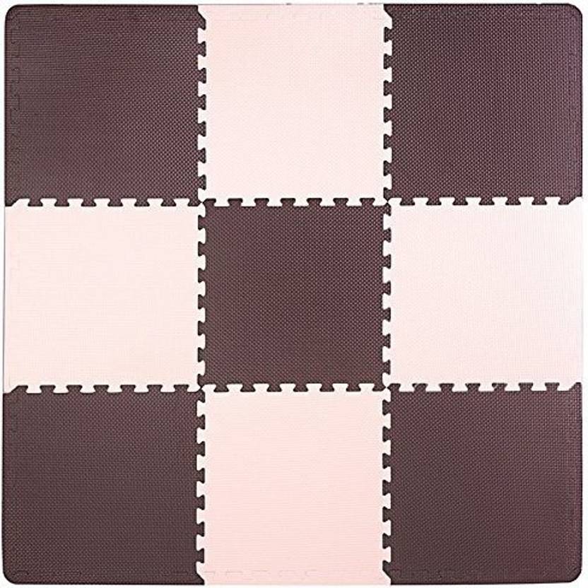 Superjare Interlocking Foam Tiles, 9 Tiles (9 Tiles = 9 Sq.Ft) Eva