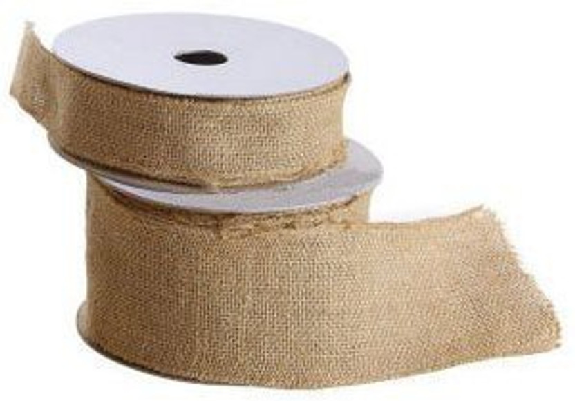 10 yd. New Free Ship Creative Wide Burlap Fabric Craft Ribbon On Spool