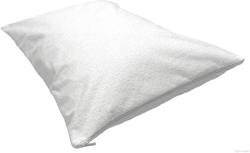 Ahmedabad Cotton Plain Cotton Filled Medium Size Pillow Protector