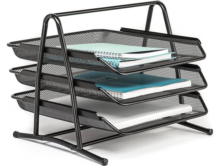 Page Large Vertical At Kincart 3 Compartments Metal Mesh Doent Tray