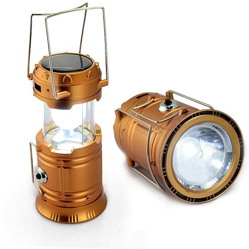 Vizio Rechargeable Solar Lantern With Power Bank Emergency Light