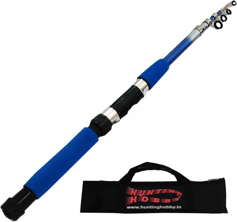 Hunting Hobby Fishing Rod 6 Feet Telescopic Free Travelling Bag Hunting Hobby Fishing Rod 6 Feet Telescopic Free Travelling Bag Blue