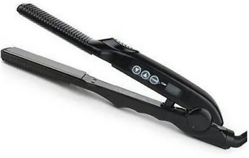 Ecstasy Digital display LCD Flat iron hair styler V 019201 Hair Straightener Black
