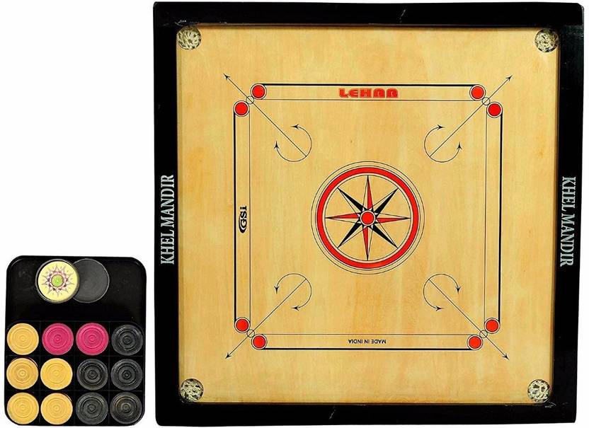 GSI Medium 4mm Carrom board Carrom Board Board Game Medium 4mm Carrom
