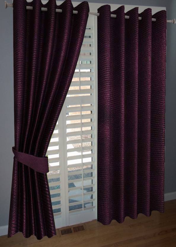 Homesense 153 cm (5 ft) Polyester Semi Transparent Window Curtain (Pack