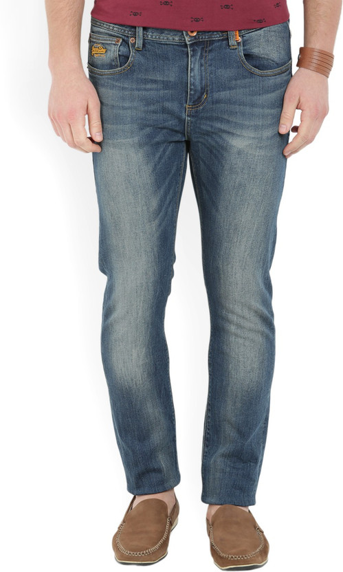 Superdry Skinny Men Blue Jeans - Buy 