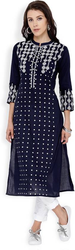 Vishudh Printed Women Straight Kurta