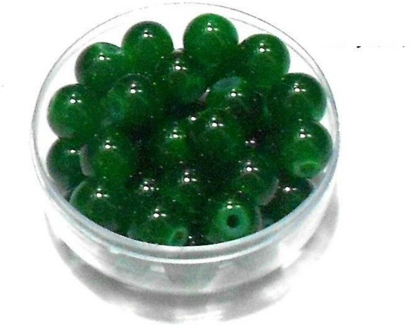 Goelx Gl Beads Green Round 100 For Jewellery Making Crafts Goelx Gl Beads Green Round 100 For Jewellery Making Crafts Bead Size 8mm