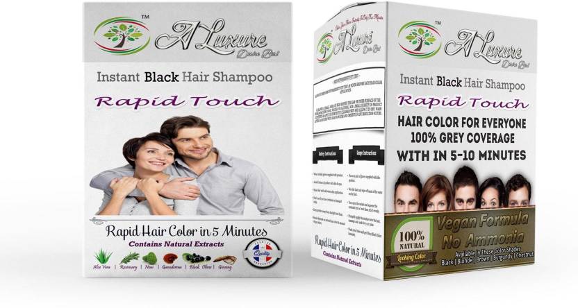 Rapid Touch Best Organic Herbal Black Hair Dye Instant Shampoo